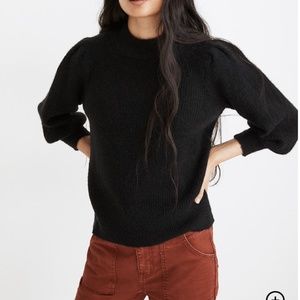 Madewell Eaton Puff-Sleeve Pullover Sweater (NWOT)